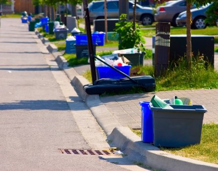 Recycling process with sorted materials
