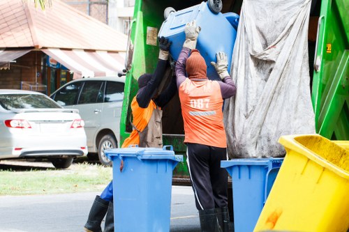 Professional team handling loft clearance